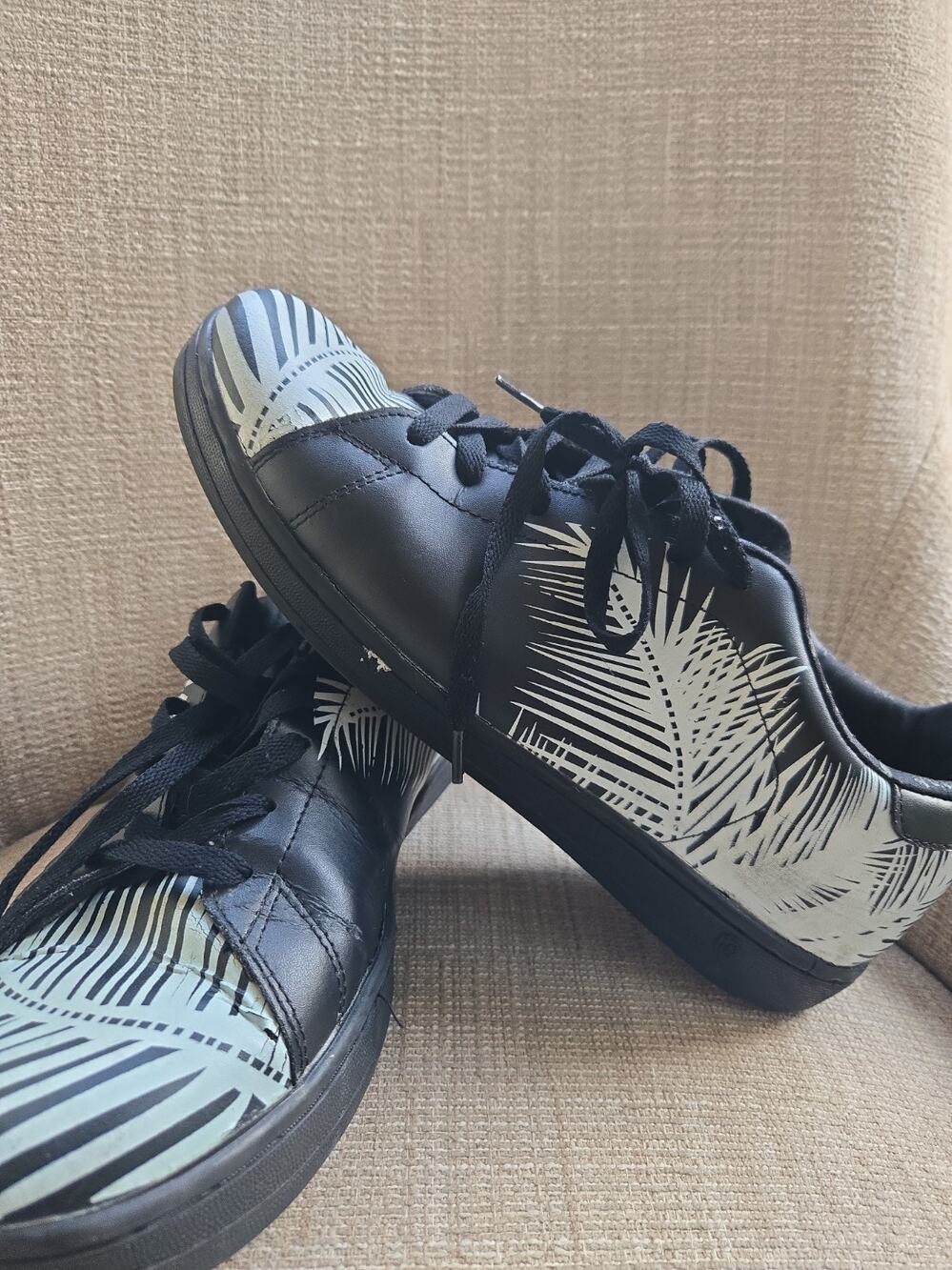 Ice Cream x BBC Leather Palm Tree Sneakers Black Men's Size 11.5